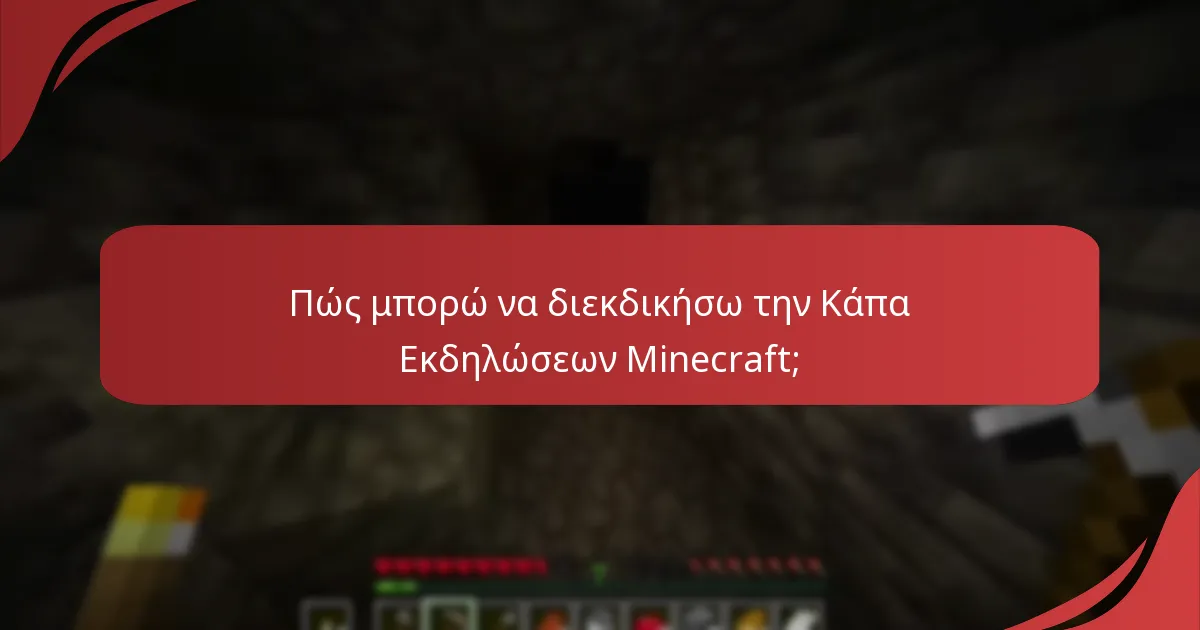 Ποιες είναι οι προϋποθέσεις επιλεξιμότητας για την Κάπα Εκδηλώσεων Minecraft;