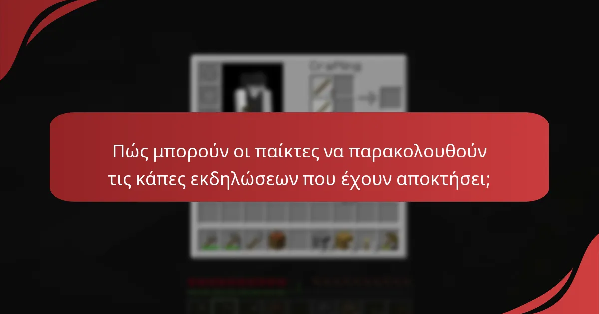 Ποιο είναι το ιστορικό πλαίσιο των καπών εκδηλώσεων του Minecraft;